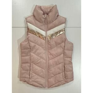 Authentic American Heritage So Puffer Vest Pink Rose Gold Size XS (119)
